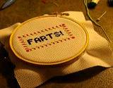 photo of needlepoint art with 